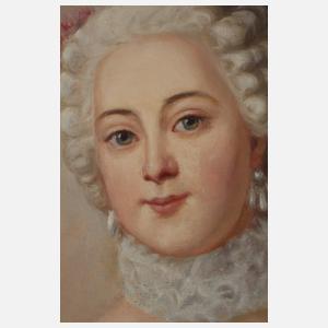 Alexander Gebhardt, Damenportrait nach Antoine Pesne