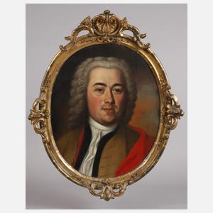 Ovales Herrenportrait des Barock