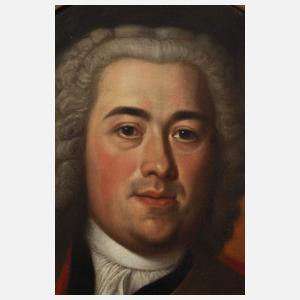 Ovales Herrenportrait des Barock