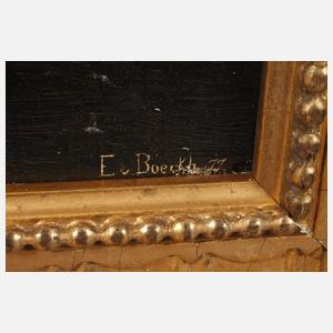 E. v. Boeckh, Abendstimmung auf dem Land