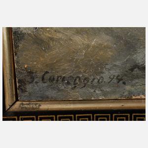 Joseph Kaspar Correggio, Ulan in Winterlandschaft