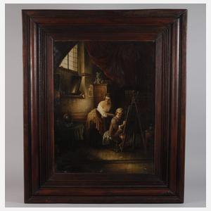 V. Hendrickx, Maler an der Staffelei