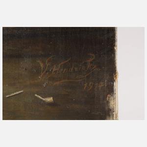 V. Hendrickx, Maler an der Staffelei