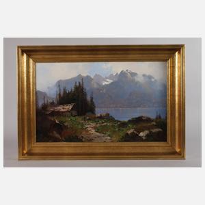 Curt Leopold, "Hintersee mit Hochkalter"
