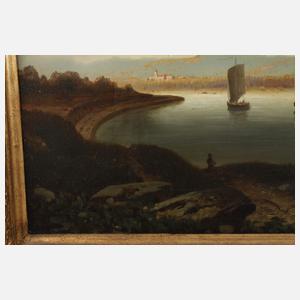 Anton Pick, attr., Boote auf dem Fluss