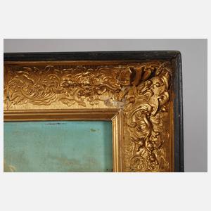 F. Polters, ruinierte Brücke am Fluss