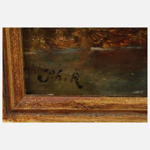 Philipp Rumpf, attr., Waldinneres