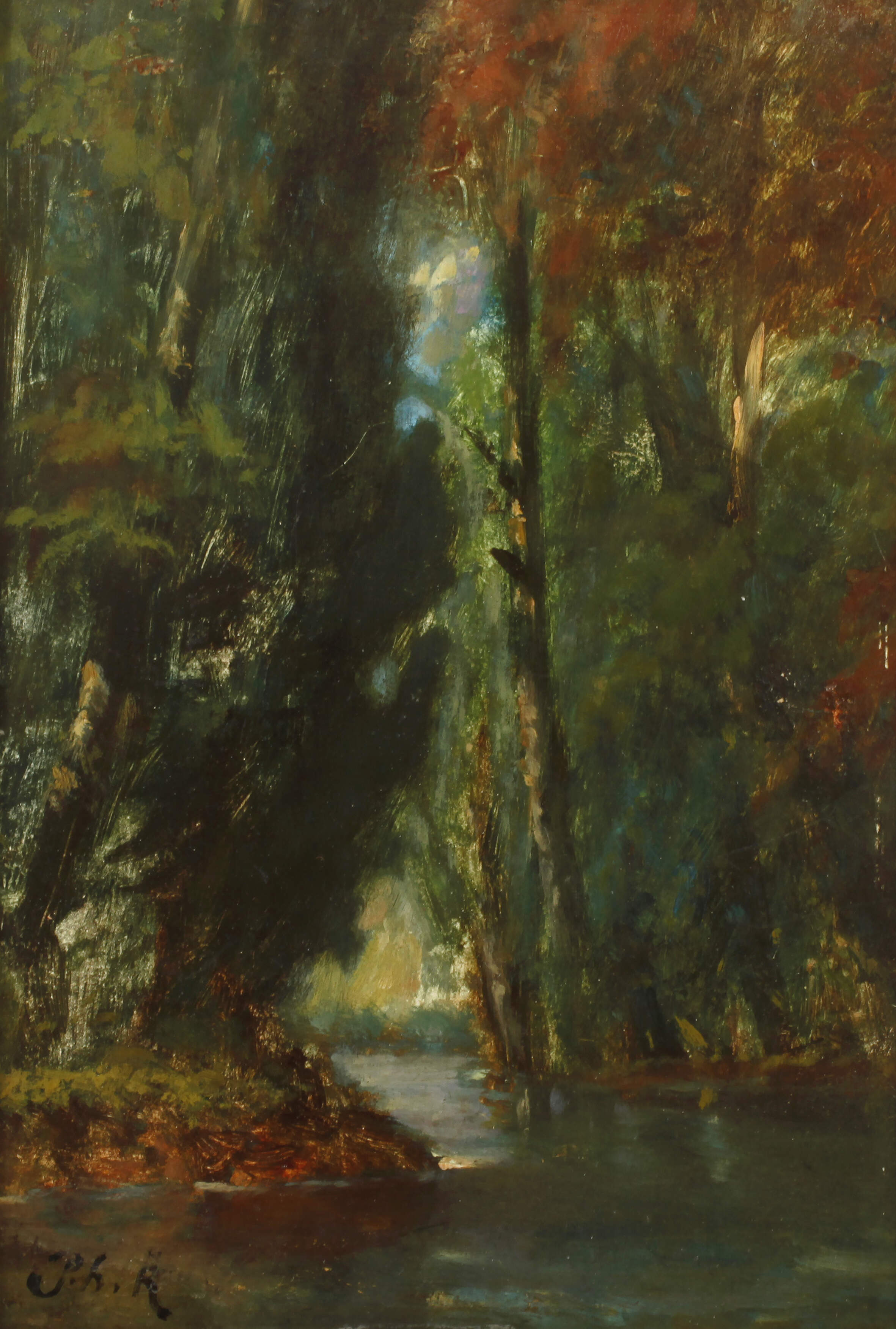 Philipp Rumpf, attr., Waldinneres