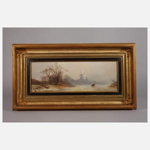 Albert August Zimmermann, Paar Winterlandschaften