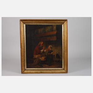 "Das glückliche Alter", Großvater mit Enkelin