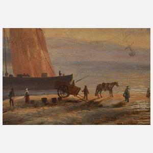 Holländische Hafenszene