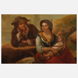 Arkadische Landschaft mit Hirten