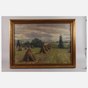 Hermann Fricke, Oberbayerische Erntelandschaft