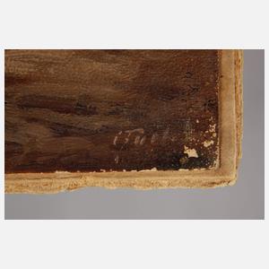 Carl Fuchs, Hochgebirgslandschaft mit Wildbach