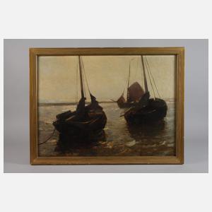 German Grobe, Boote am Ufer