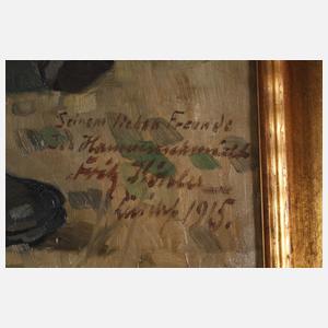 Fritz Köhler, Jäger mit Hund