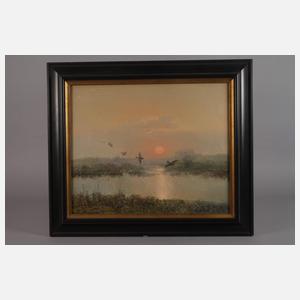 Wiktor Korecki, Flug im Sonnenuntergang