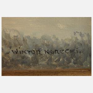 Wiktor Korecki, Flug im Sonnenuntergang