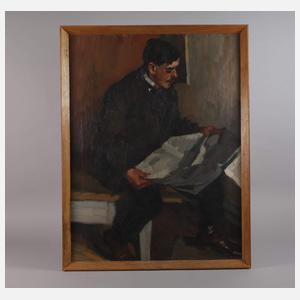 Josef Kuisl attr., Zeitungsleser