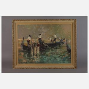 Walter Prescher von Ed, Gondolieri vor Venedig