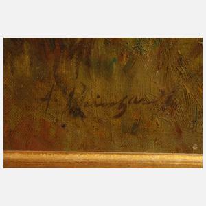 A. Reinhardt Landschaft mit Bäuerin