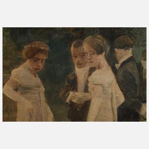 Wilhelm Schreuer, Vornehme Gesellschaft am Rheinufer