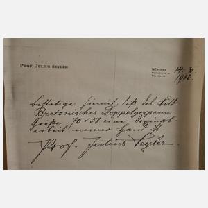 Julius Seyler, Pferdegespann