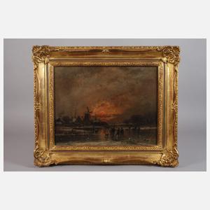 Adolf Stademann, Eisvergnügen in der Abendsonne