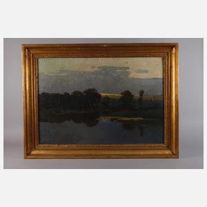 J. Ullman, Abendstimmung am Weiher