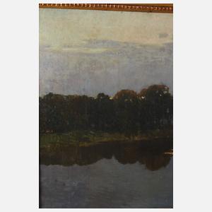 J. Ullman, Abendstimmung am Weiher