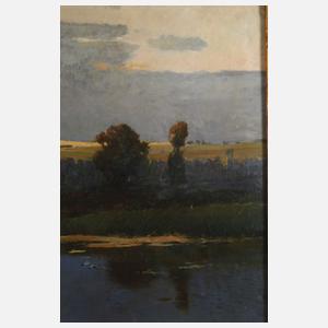 J. Ullman, Abendstimmung am Weiher