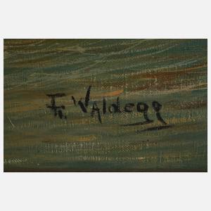 Franz Waldegg, Fischerboote am Strand