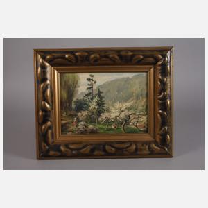 Carl Wilhelm Zimmer, blühende Obstwiese