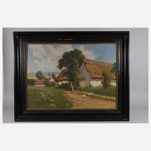 Guyla Zorkoczy, ungarische Dorflandschaft