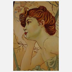 Kopie nach Alphonse Mucha, "Le Soir"