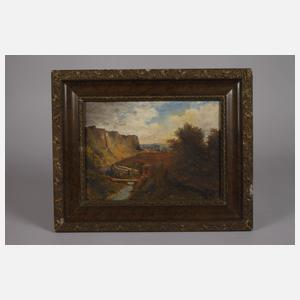 Monogrammist, Wanderer in Sommerlandschaft