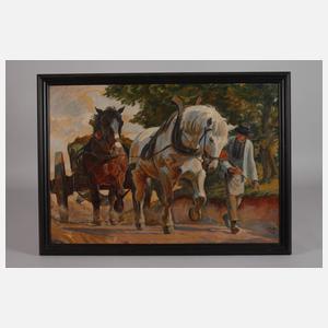 Monogrammist K.Fr., Bauernfuhrwerk