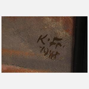 Monogrammist K.Fr., Bauernfuhrwerk