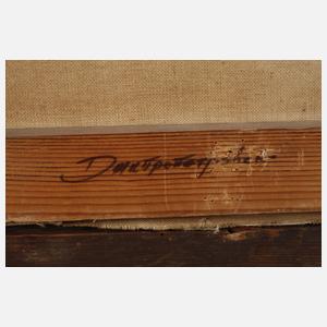 Russische Stadtansicht im Winter