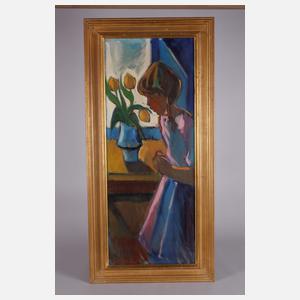 Arne A. Hansen, Mädchen mit Tulpen