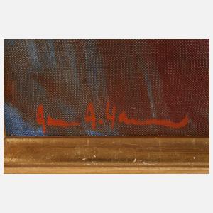 Arne A. Hansen, Mädchen mit Tulpen