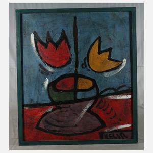 Prof. Bohumil Samuel Kecir, florale Abstraktion