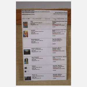 Wolf Reuther, attr., Weiße Pferde