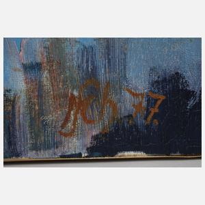 Manfred Schäf, Selbstbildnis mit Katzen