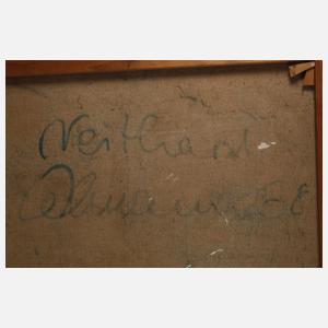 Kauernde im Interieur