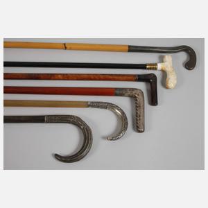 Konvolut Flanierstöcke