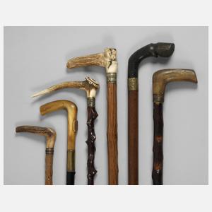 Konvolut Spazierstöcke