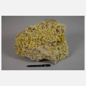 Große Schwefel-Kristallstufe Sizilien