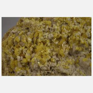 Große Schwefel-Kristallstufe Sizilien