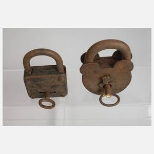 Konvolut historische Vorhängeschlösser